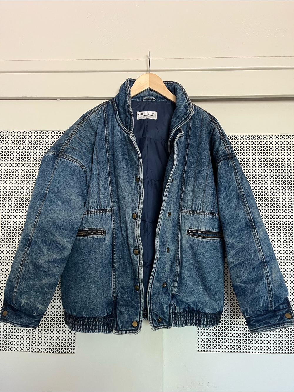 SB II Bitterman Vintage Denim Puffer Down Jacket